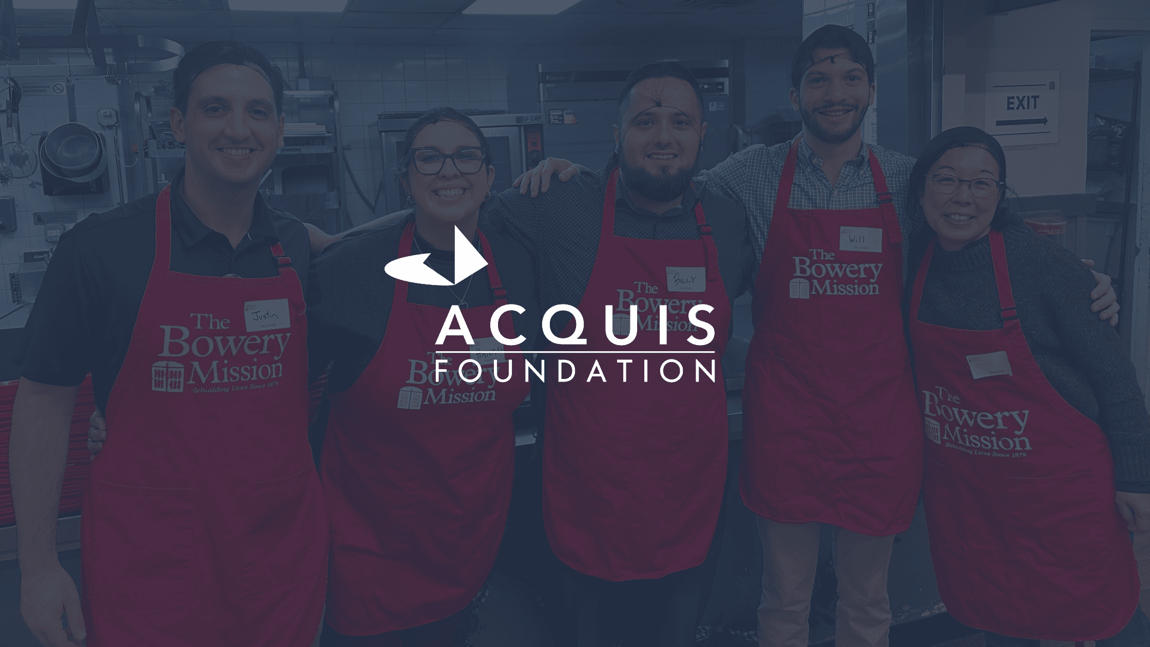 acquis consulting group at bowery mission representing acquis foundation