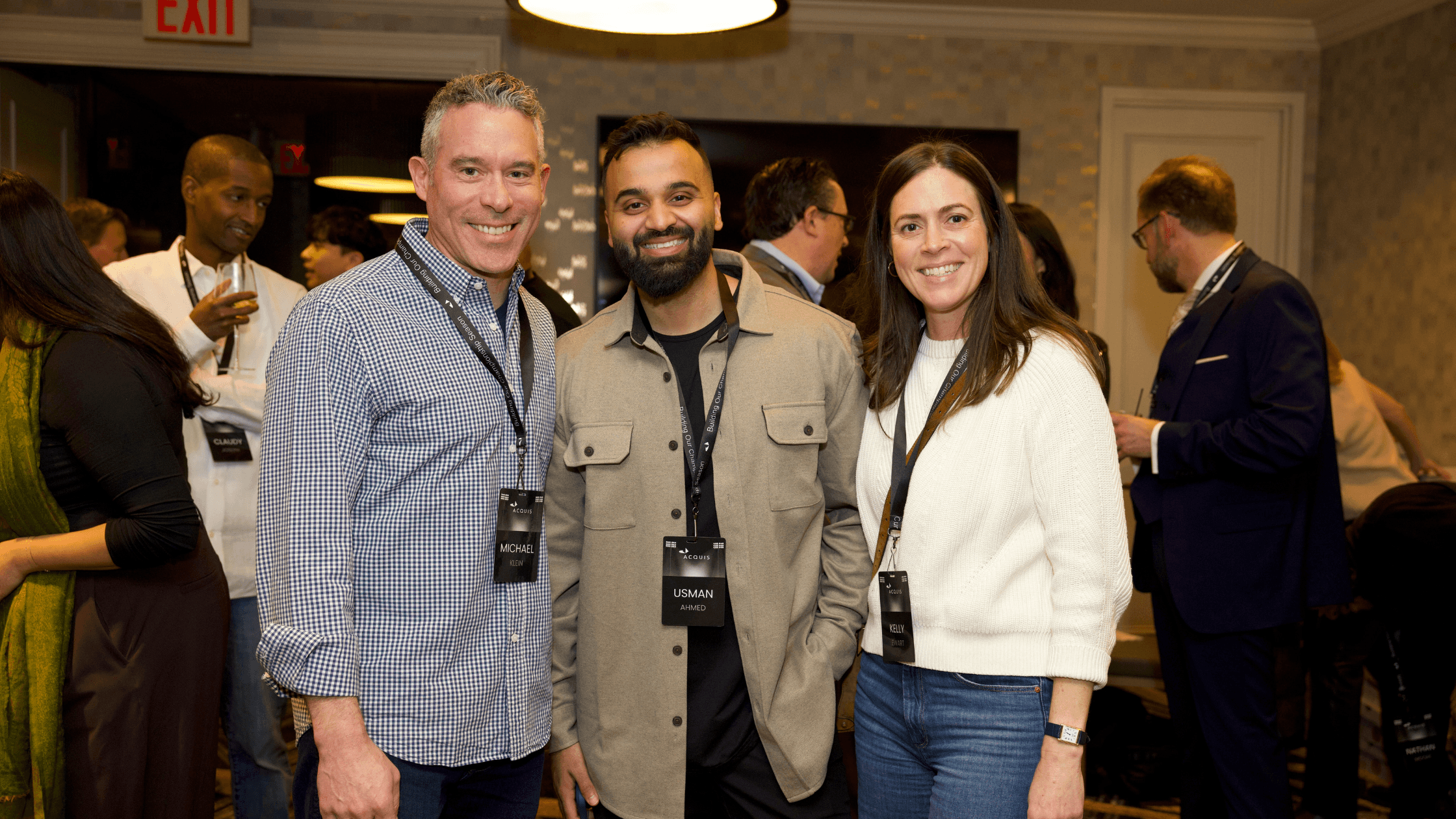 acquis consulting group team members left to right: michael klein, usman ahmed, kelly ewart