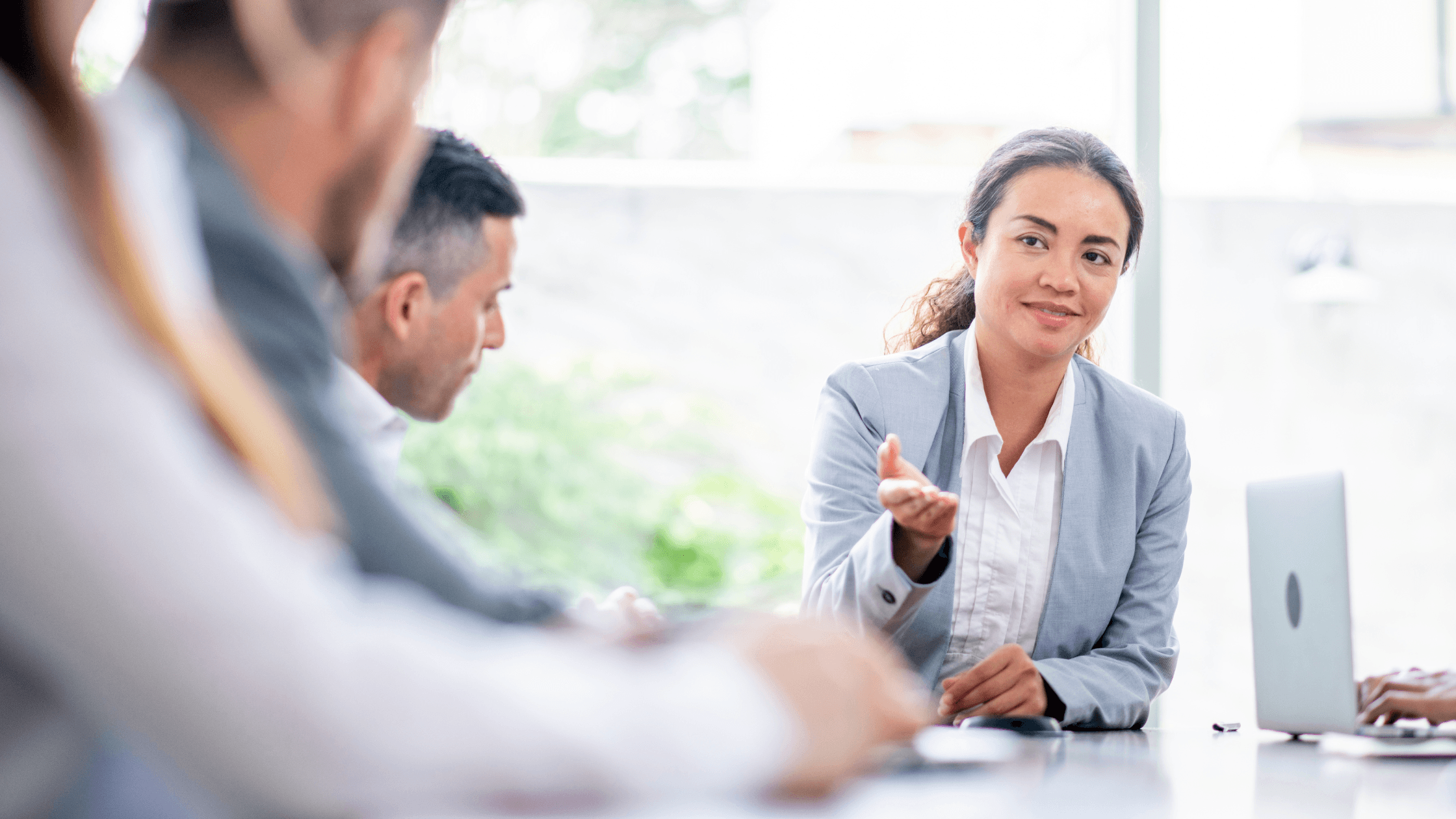 woman in business meeting